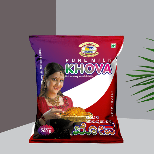 Nandini khova laminated retail pouch.