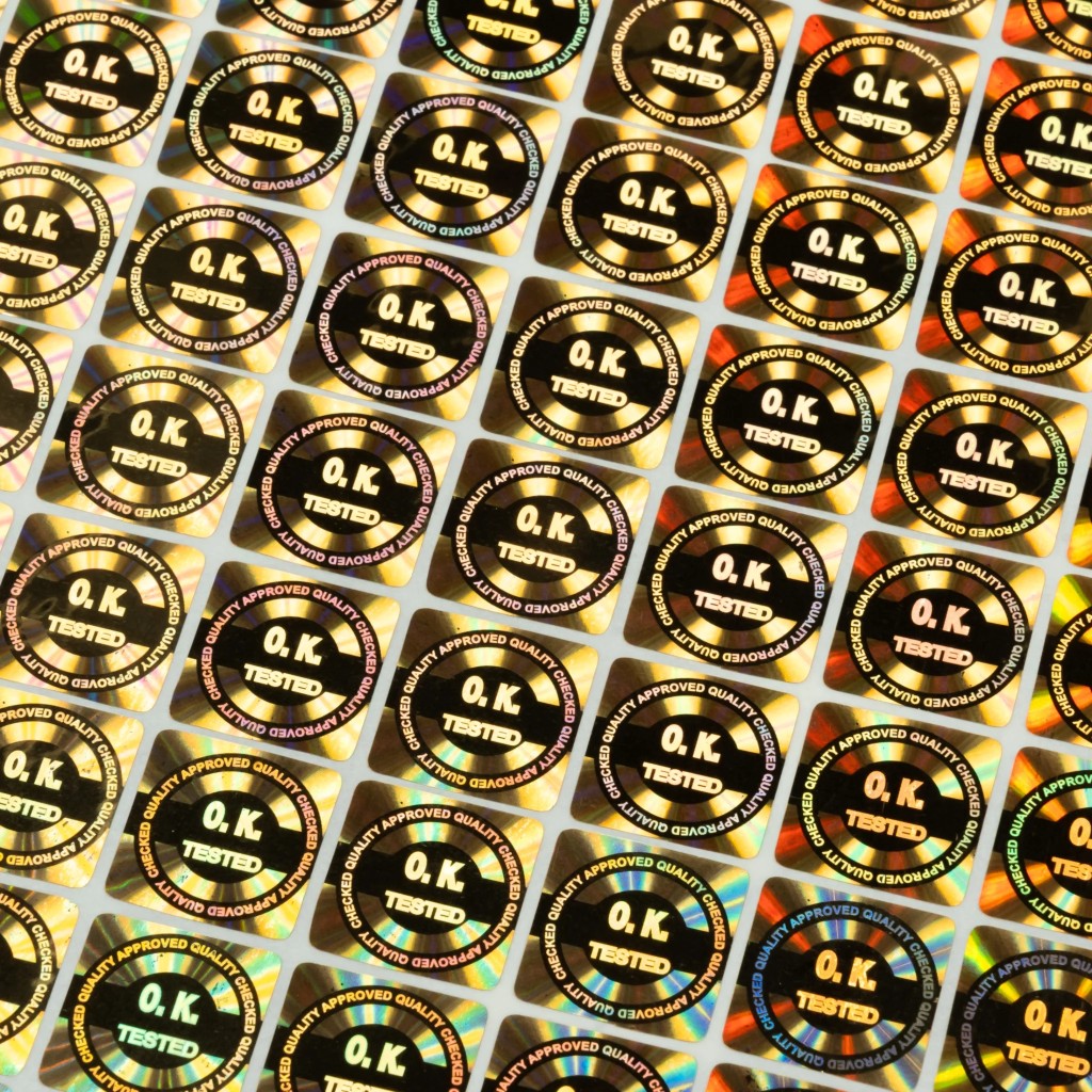 Generic Hologram Stickers sample.