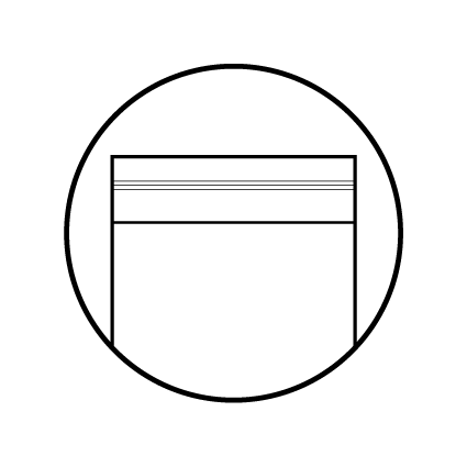 Press-to-close zipper option