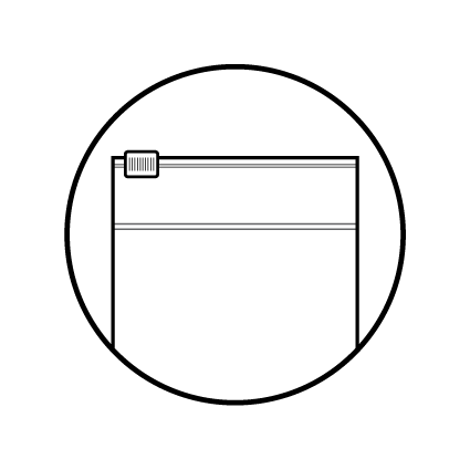Slide zipper closure option