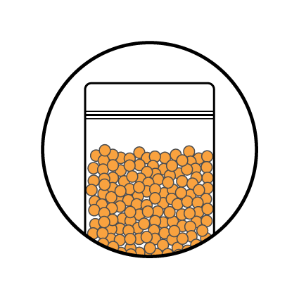 Translucent film option for 3 side seal pouch